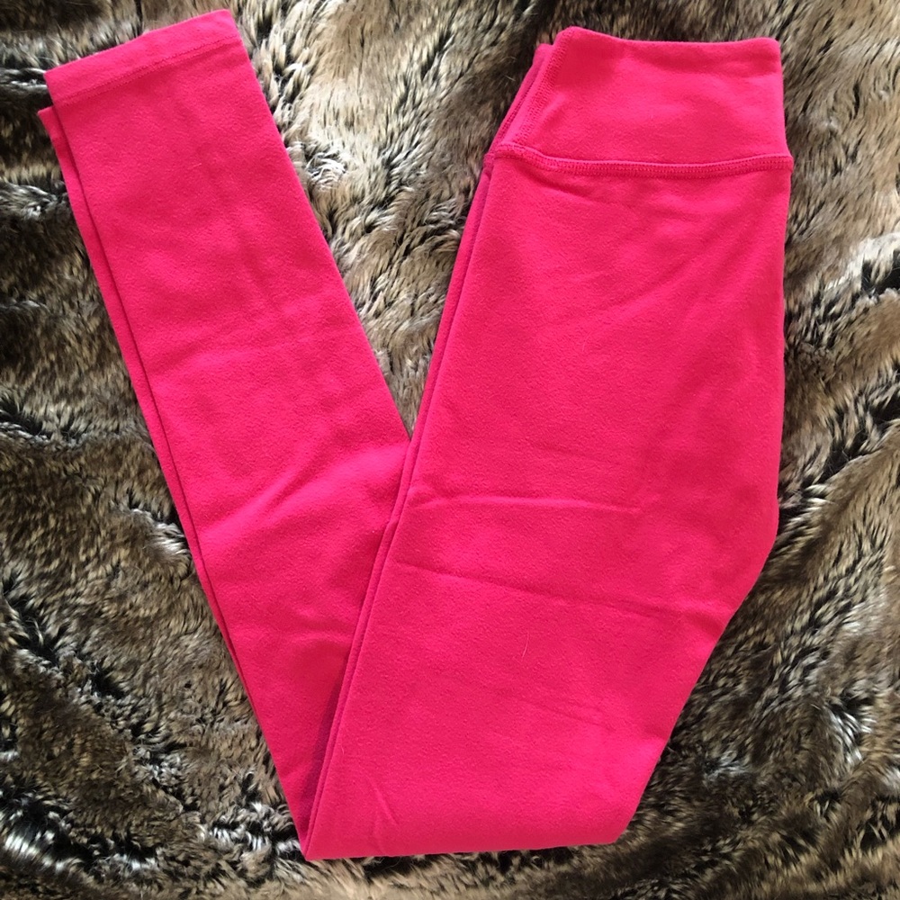 Beyond Yoga pink mid-rise leggings pink XS